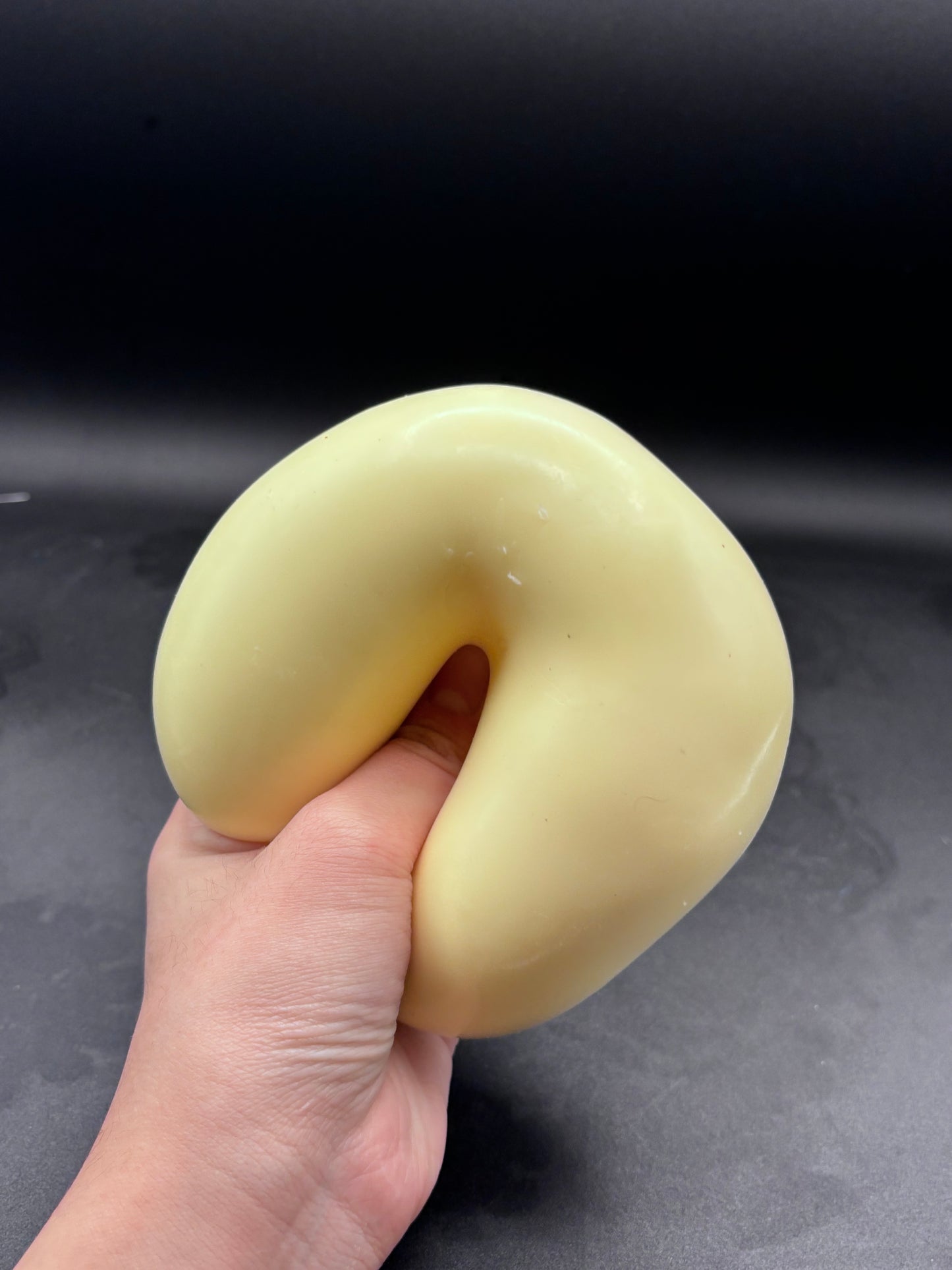 Super large soft moldable clay stressball yellow