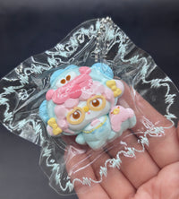 mini keychain cute hangyodon x piano soft  taba squishy