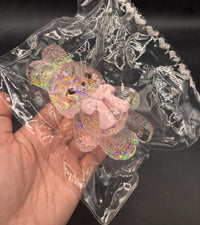 Cute Clear holographic bunny  taba squishy