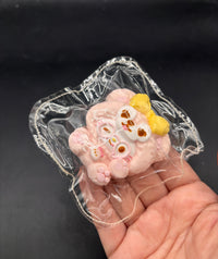 Kitty bear hoodie mini keychain  taba squishy