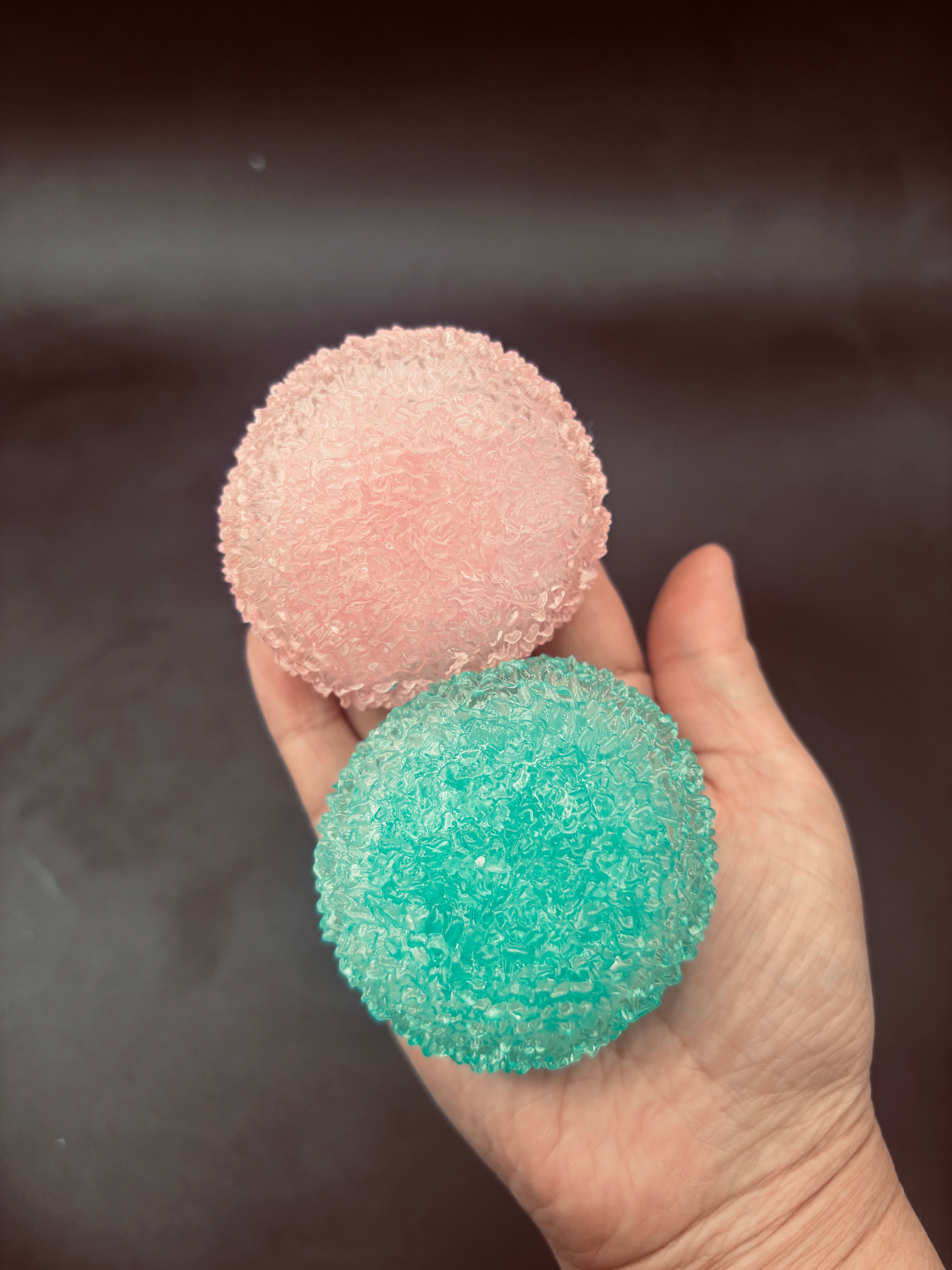 ICE CRACKLE texured crunchy slime stressball