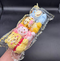 Large pack of 4 bear and his friends characters Taba Squishy Toy