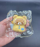 Super cute Rilakkuma and korilakkuma raincoat frog taba squishy