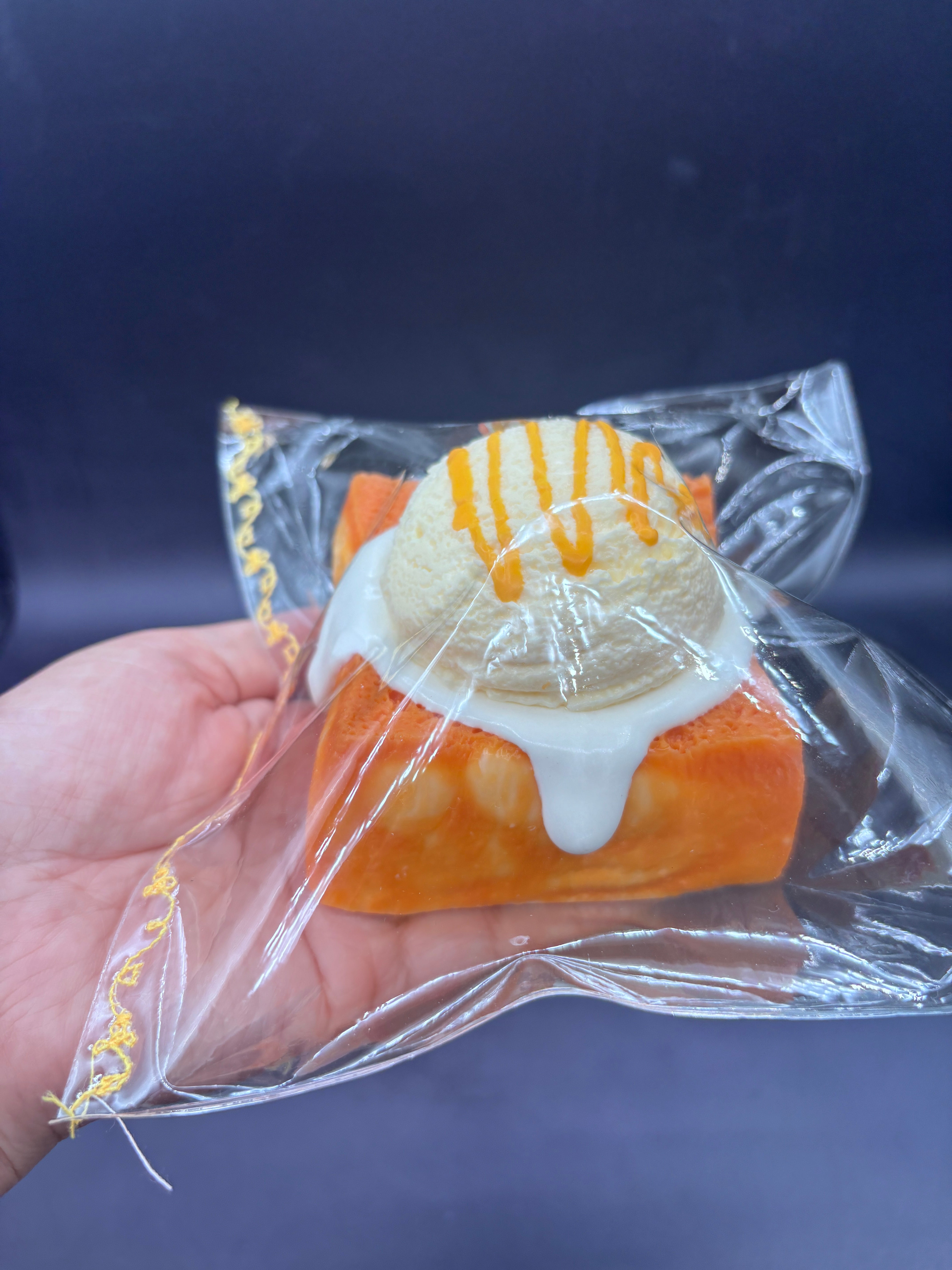 Frozen butter  Toasted Carmel icecream bread large  taba squishy