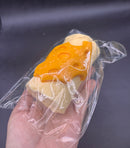 Frozen butter taba Cheese on a sponge cake roll