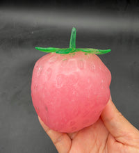 Jumbo thick moldable slushy strawberry stressball