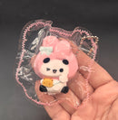 Cute mini bubu x food+sanrio keychain taba (choose)