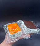 Sponge cake soft (normal/choco) with imprinted cat paw on the top corner  Taba squishy toy