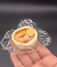 Mini keychain Rilakkuma rice bowl cute taba squishy