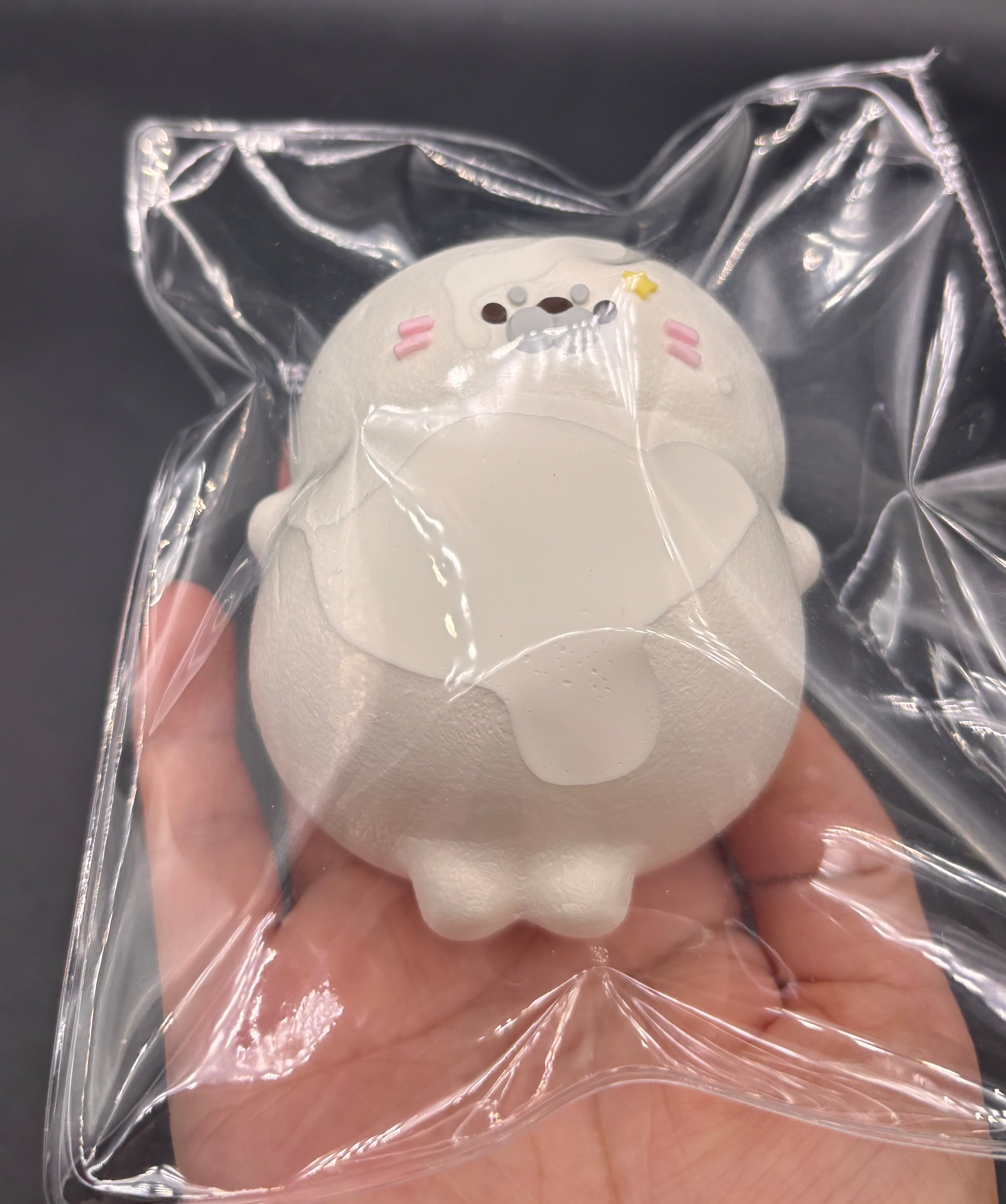 Water textured super soft fat seal  taba squishy cute