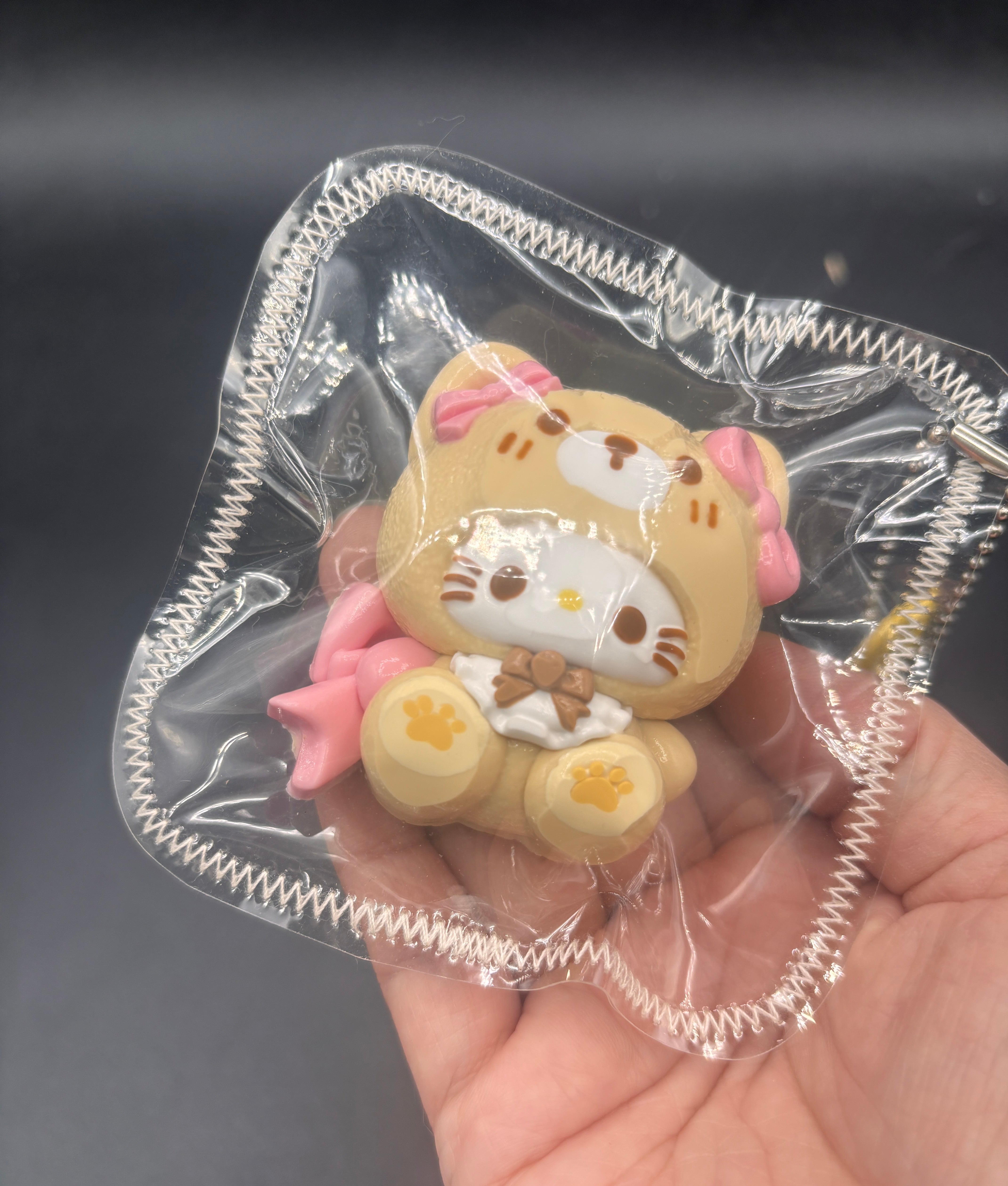 Small teddy bear kitty taba squishy aesthetic