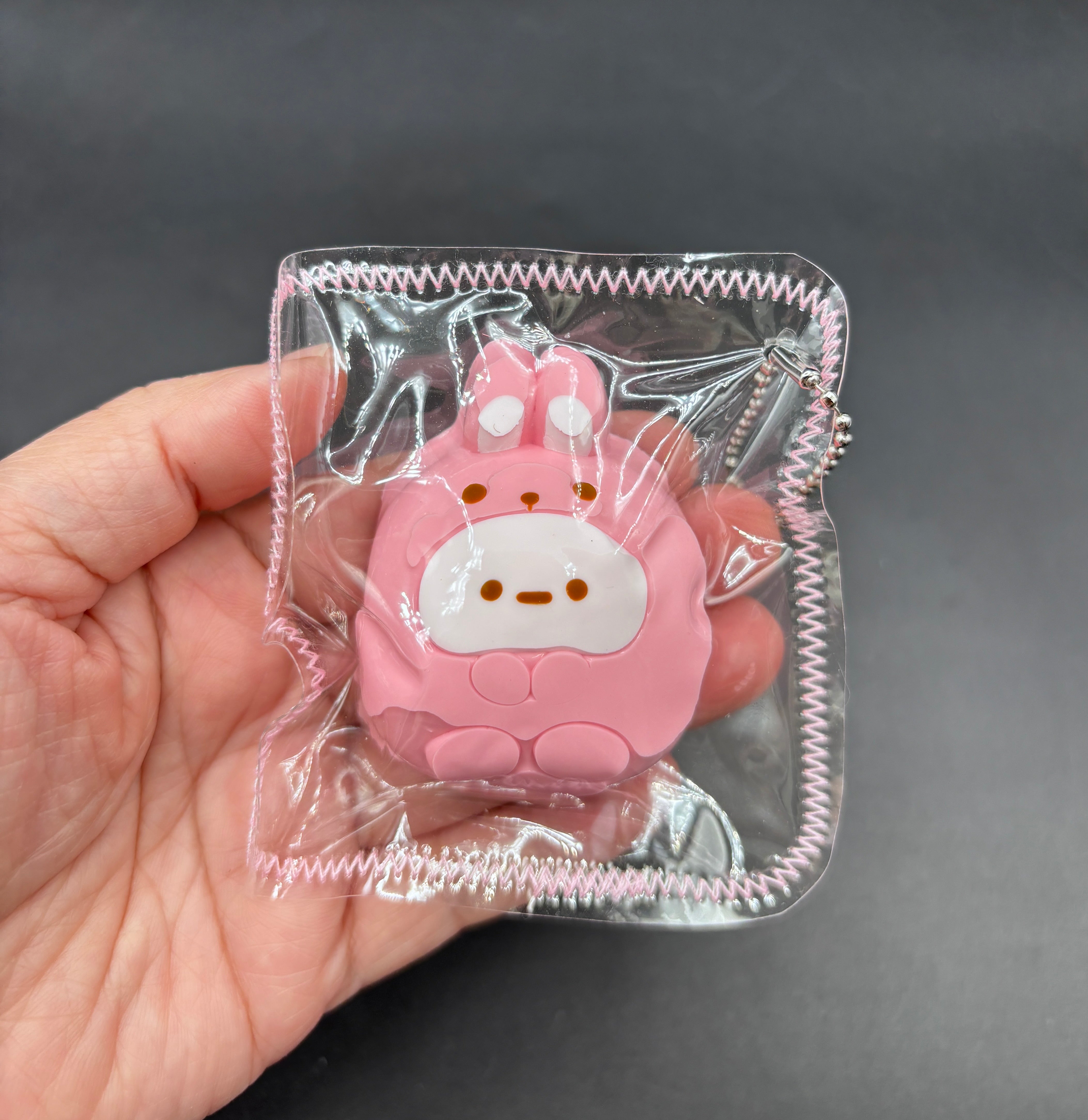 Mini taba keychain Sumikko Gurashi bunny hoodie soft taba squishy