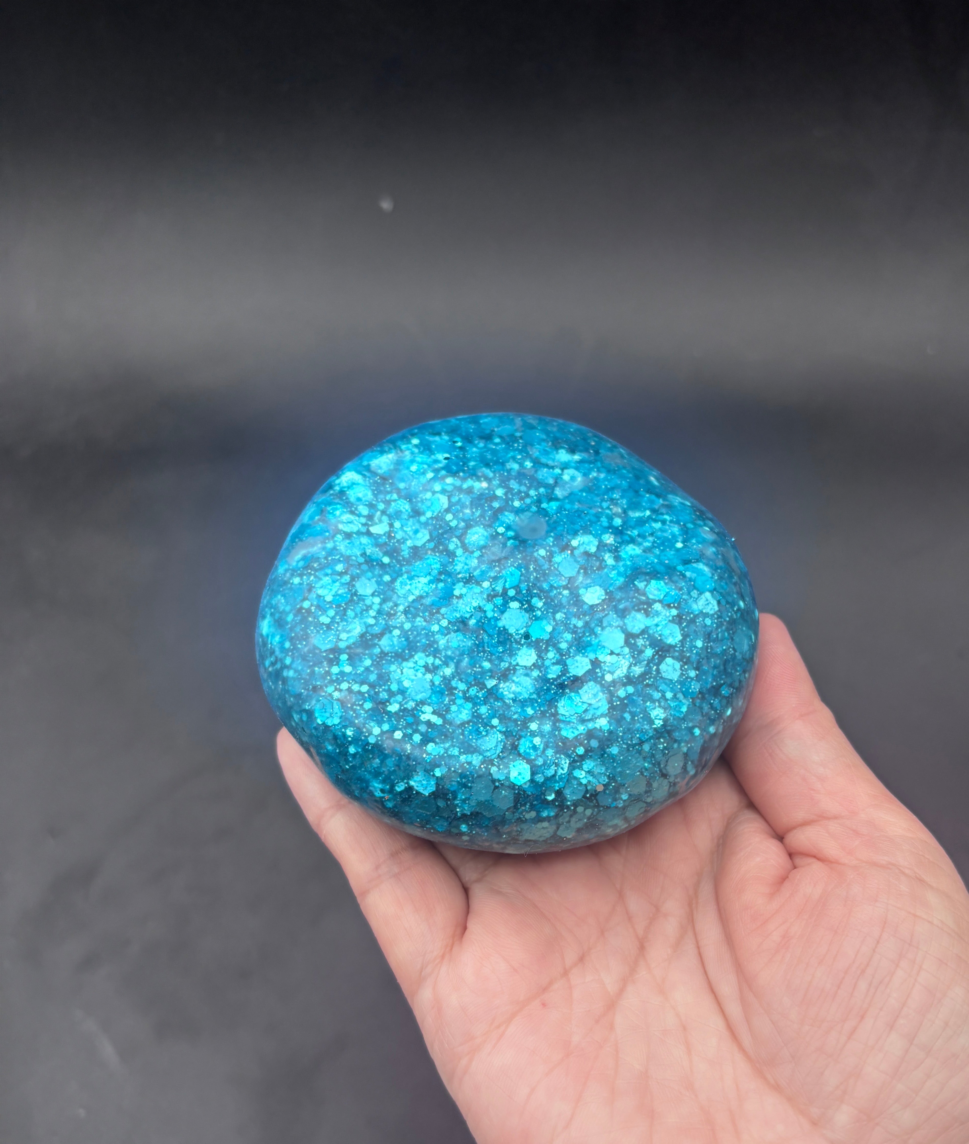 Disco glitter ball- slightly slushy stressball