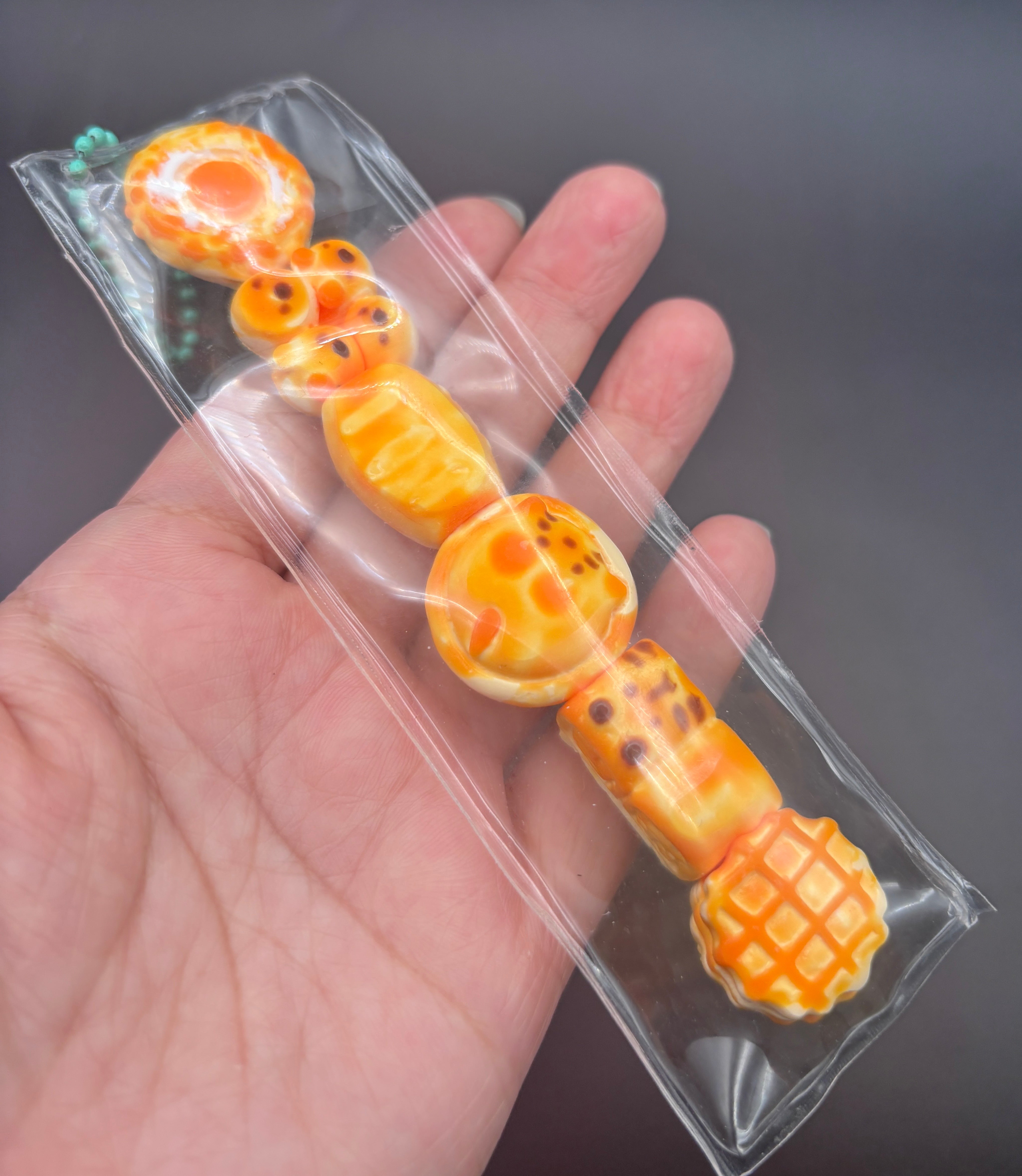 Mini food bakery food keychain Taba Squishy Toy