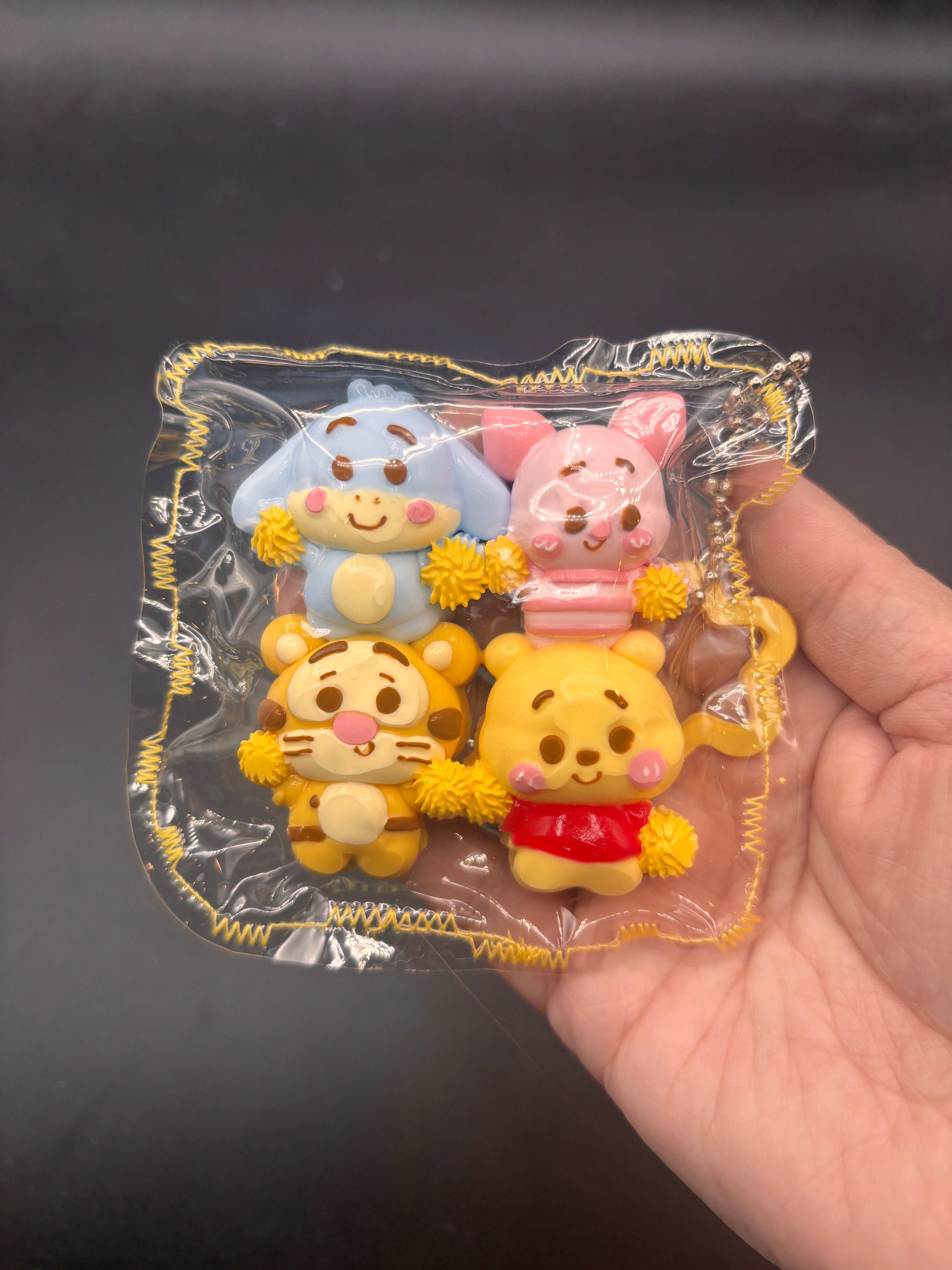 Pack of 4 Honey bear family mini taba squishy cute