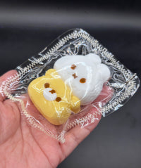Pack of 2 Miffy and Rilakkuma keychain soft taba squishy