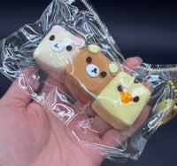 Pack of 3 Rilakkuma cute taba squishy