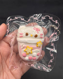 Mini kitty fridge keychain  taba squishy