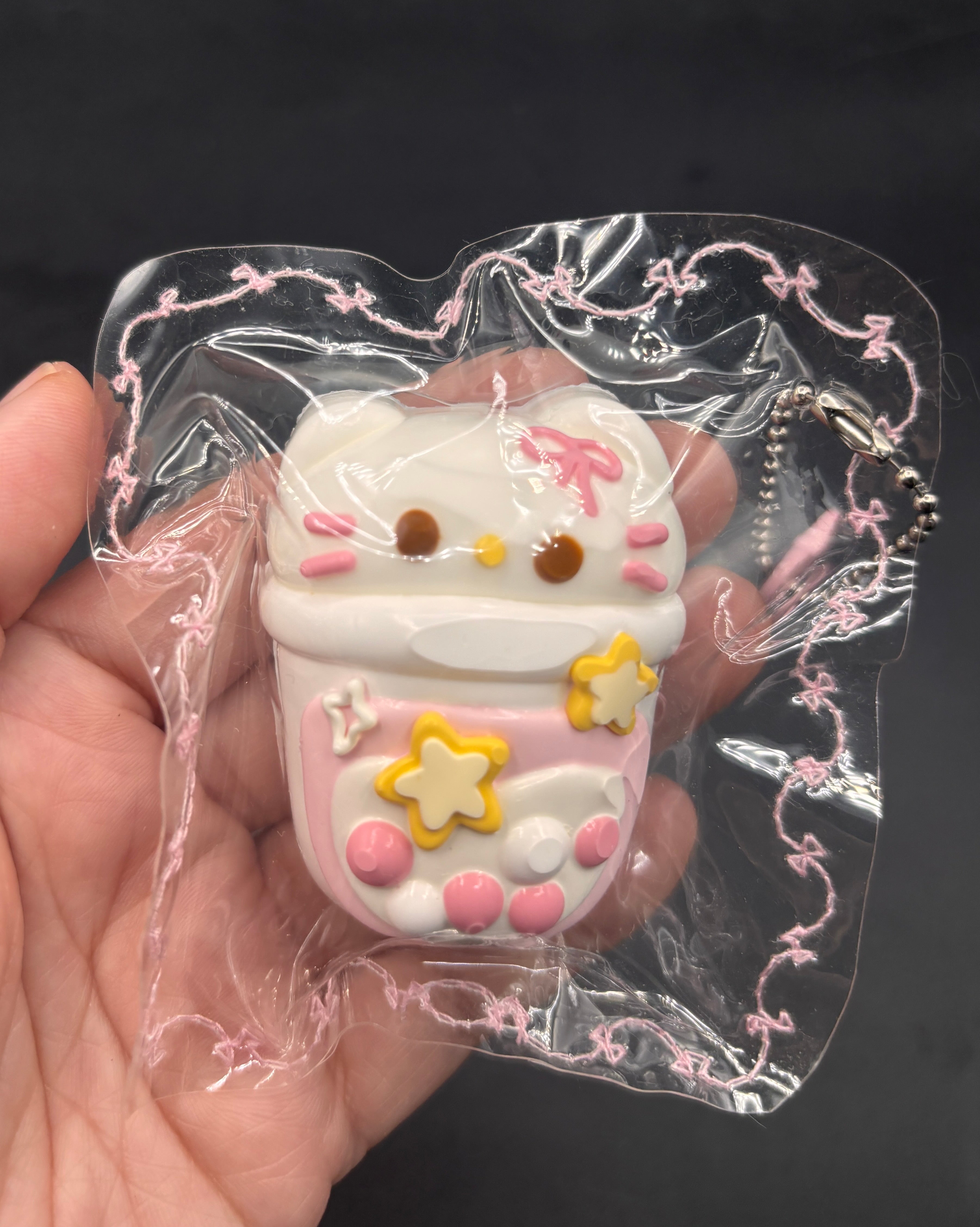 Mini kitty fridge keychain  taba squishy