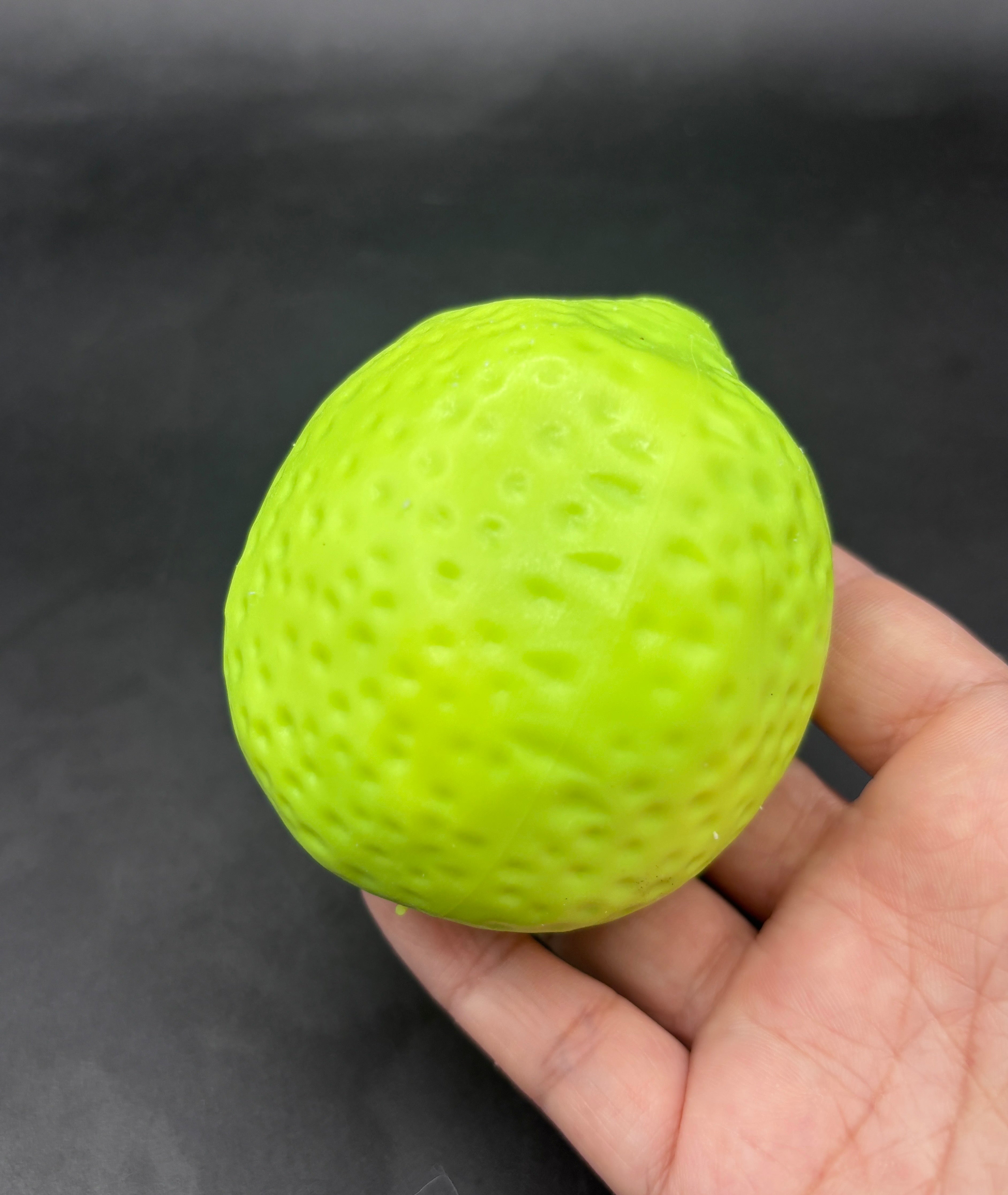 Crunchy color changing Lego lemon stressball