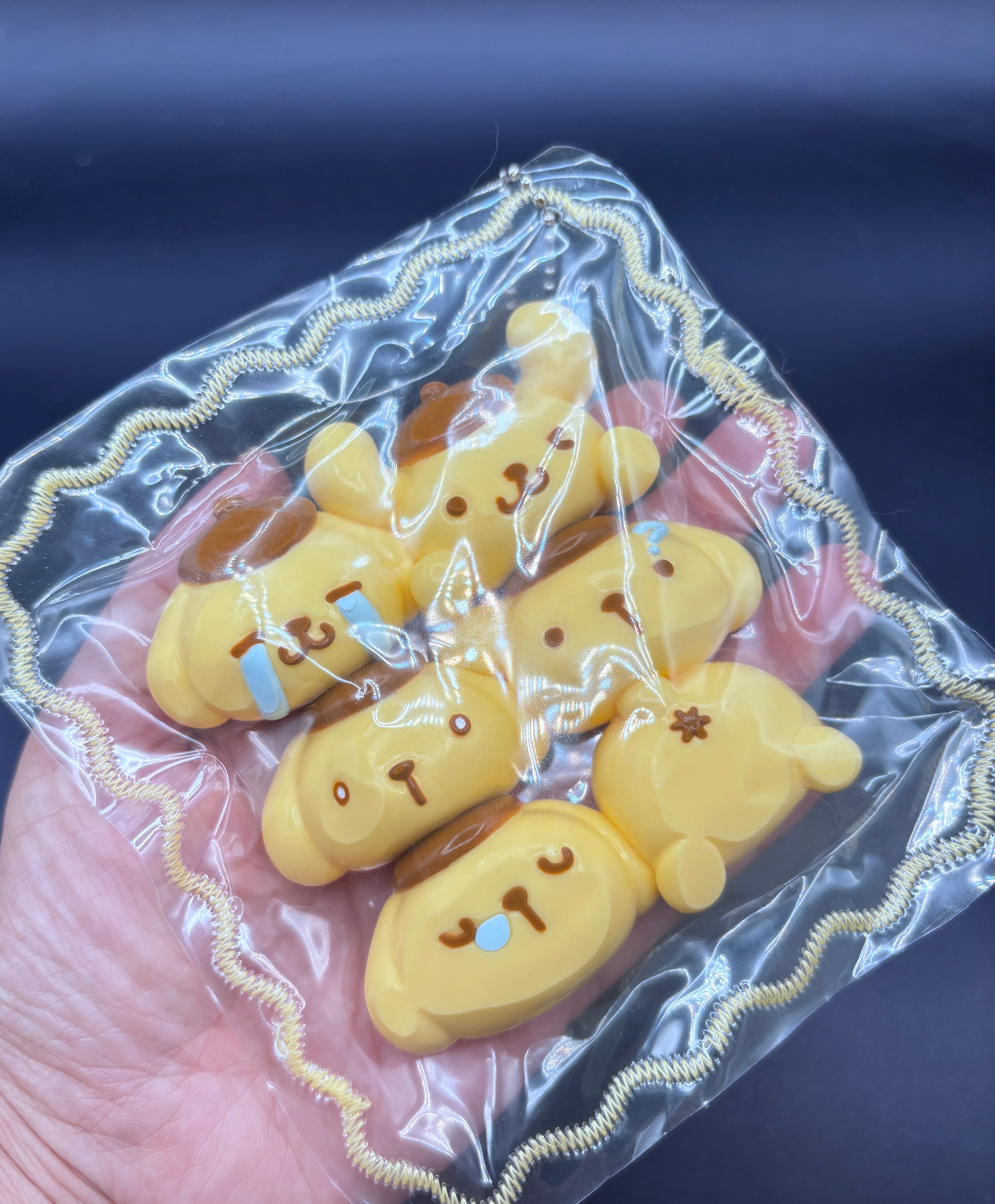 Pack of 6 pompompurin emojicons cute soft large   taba squishy