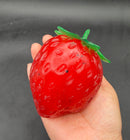 Jumbo thick moldable slushy strawberry stressball