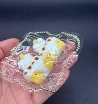 Pack of 2 mini keychain kitty twins Taba squishy toy