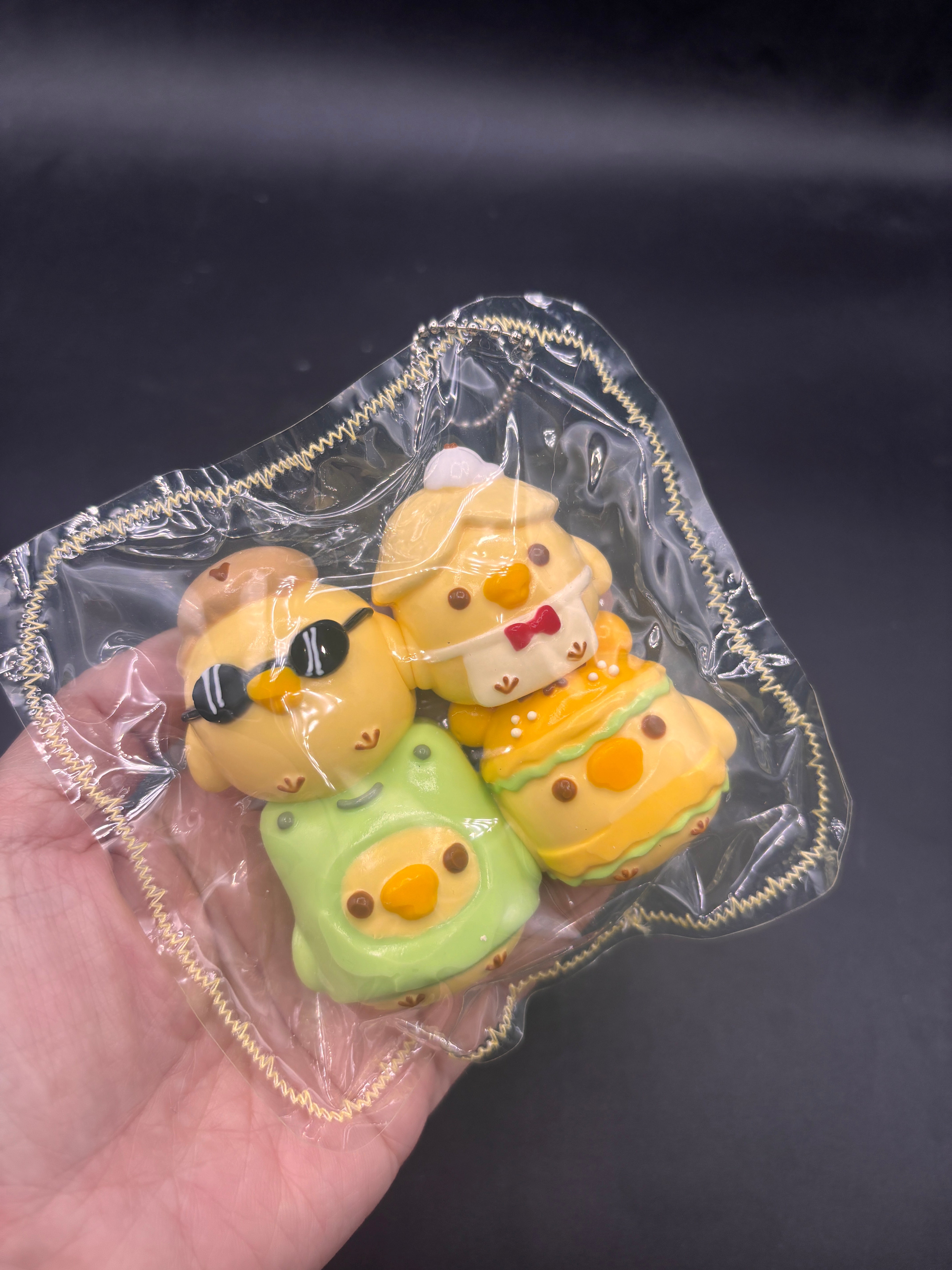 Pack of 4 chicken family taba squishy