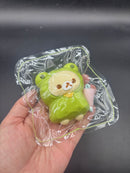 Super cute Rilakkuma and korilakkuma raincoat frog taba squishy
