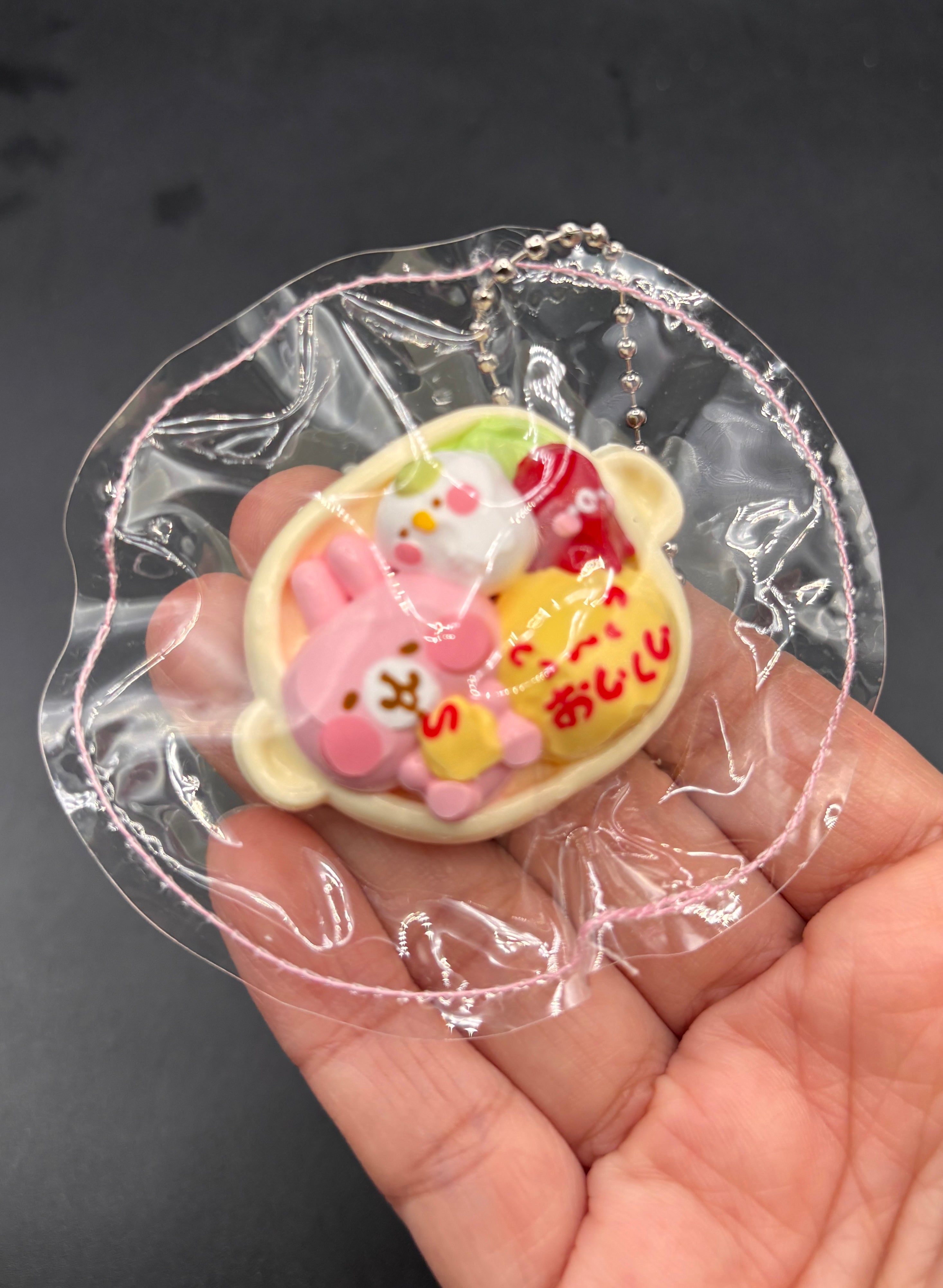 Mini keychain sushi bento bunny taba squishy