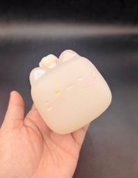 Matte frozen butter icee kitty chef   taba squishy