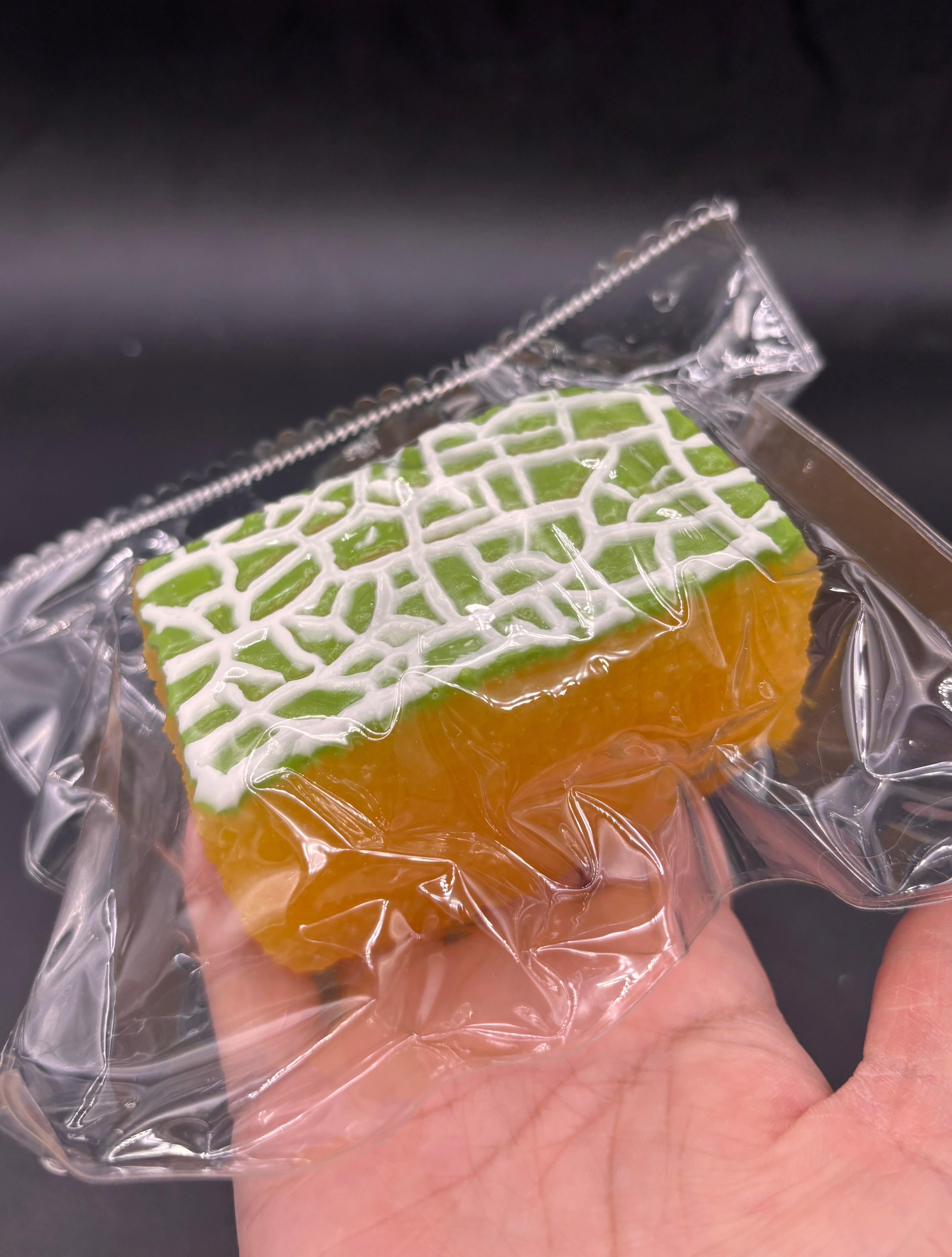 Frozen butter  Large honeydew sponge cake glazed  taba squishy