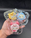 Kitty x bear family small keychain taba cute (choose)