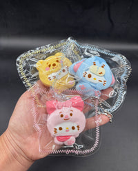 Kitty x bear family small keychain taba cute (choose)