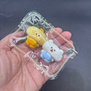 Mini keychain pack of 2 Chicky and jokebear soft  taba squishy
