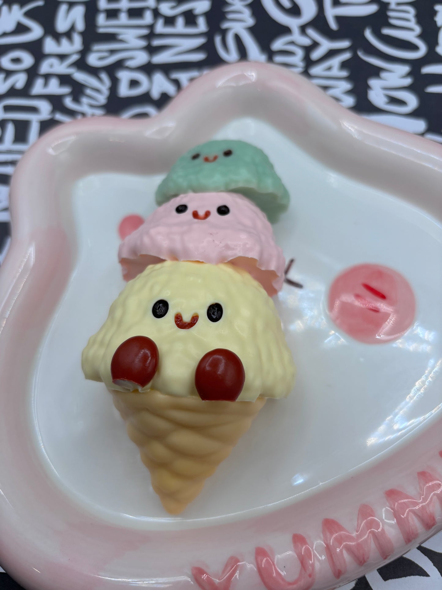 SALE!! Jelly cat 3 scoop icecream soft cute