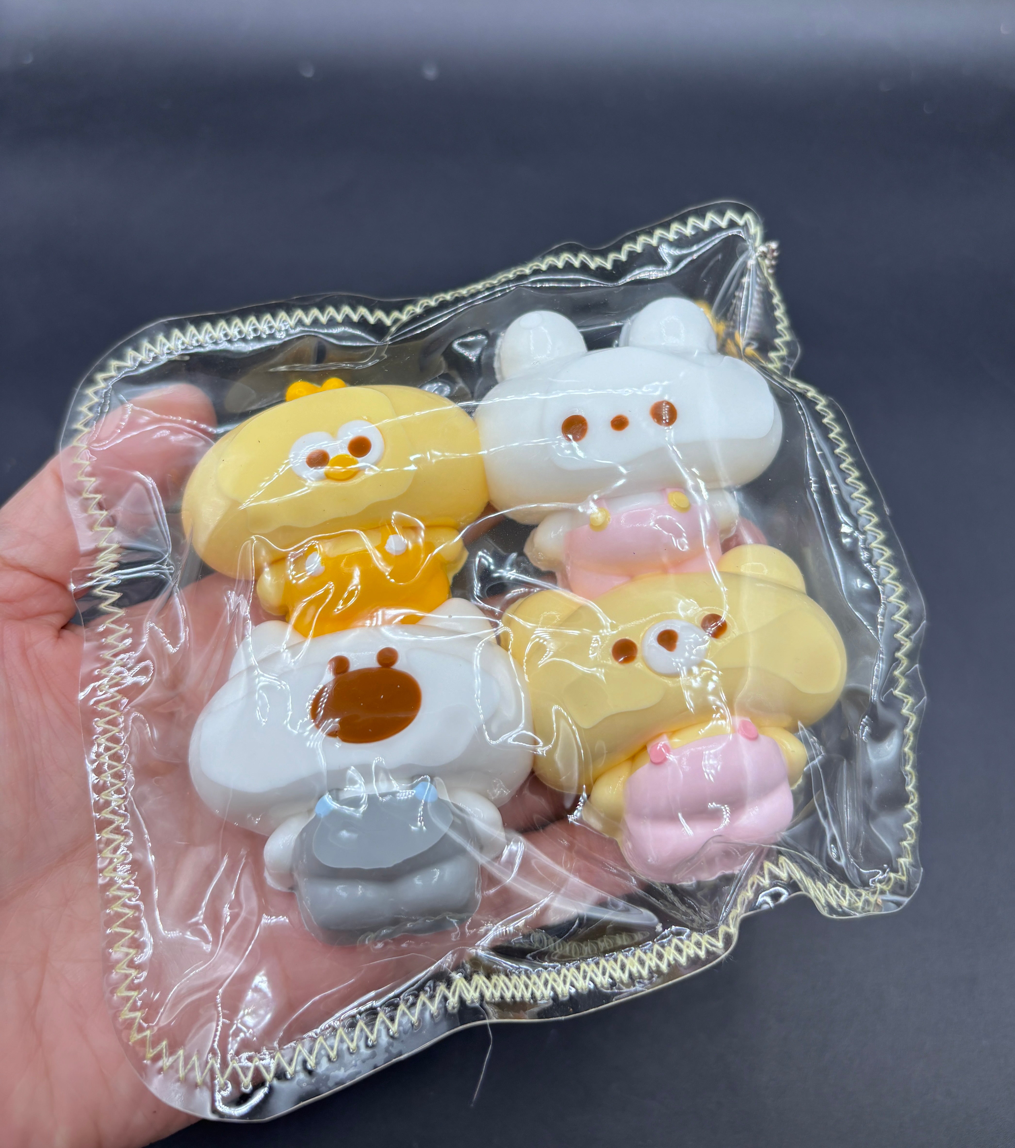 Pack of 4  adorable chubby animals ver.1  taba squishy
