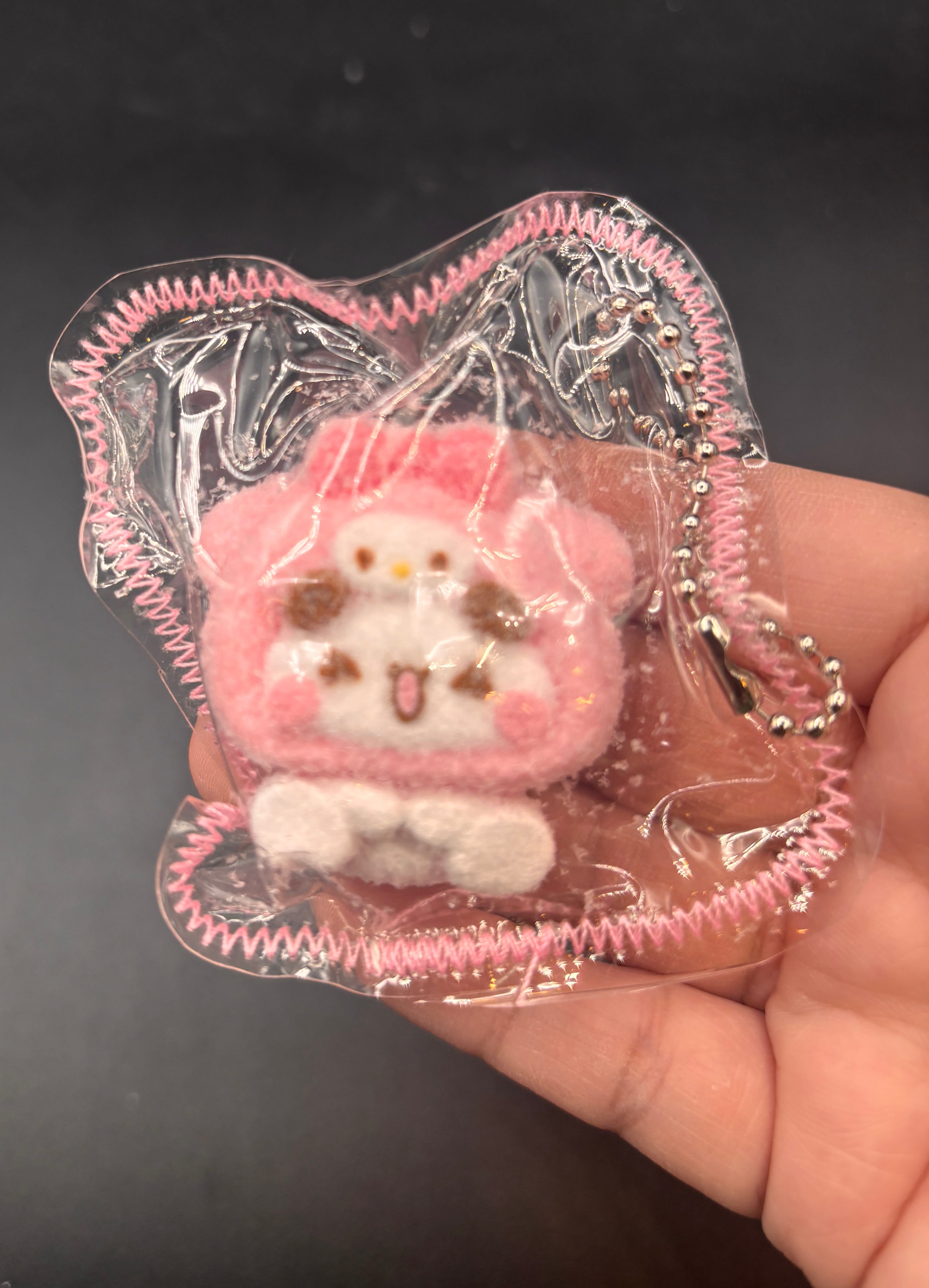 Cute mini bubu x food+sanrio keychain taba (choose)