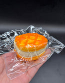 Frozen butter textured small bear waffle biscuit 3 layered taba squishy