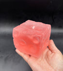 MATTE JUMBO clear pink Vaseline cheese squishy 7cm