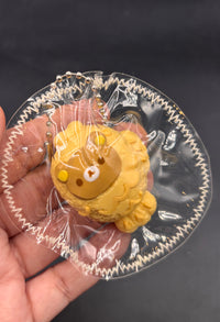 Rilakkuma taiyaki cute mini (flocked and unflocked)taba squishy