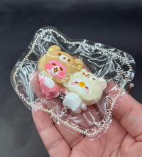 Mini keychain twins bear hoodie