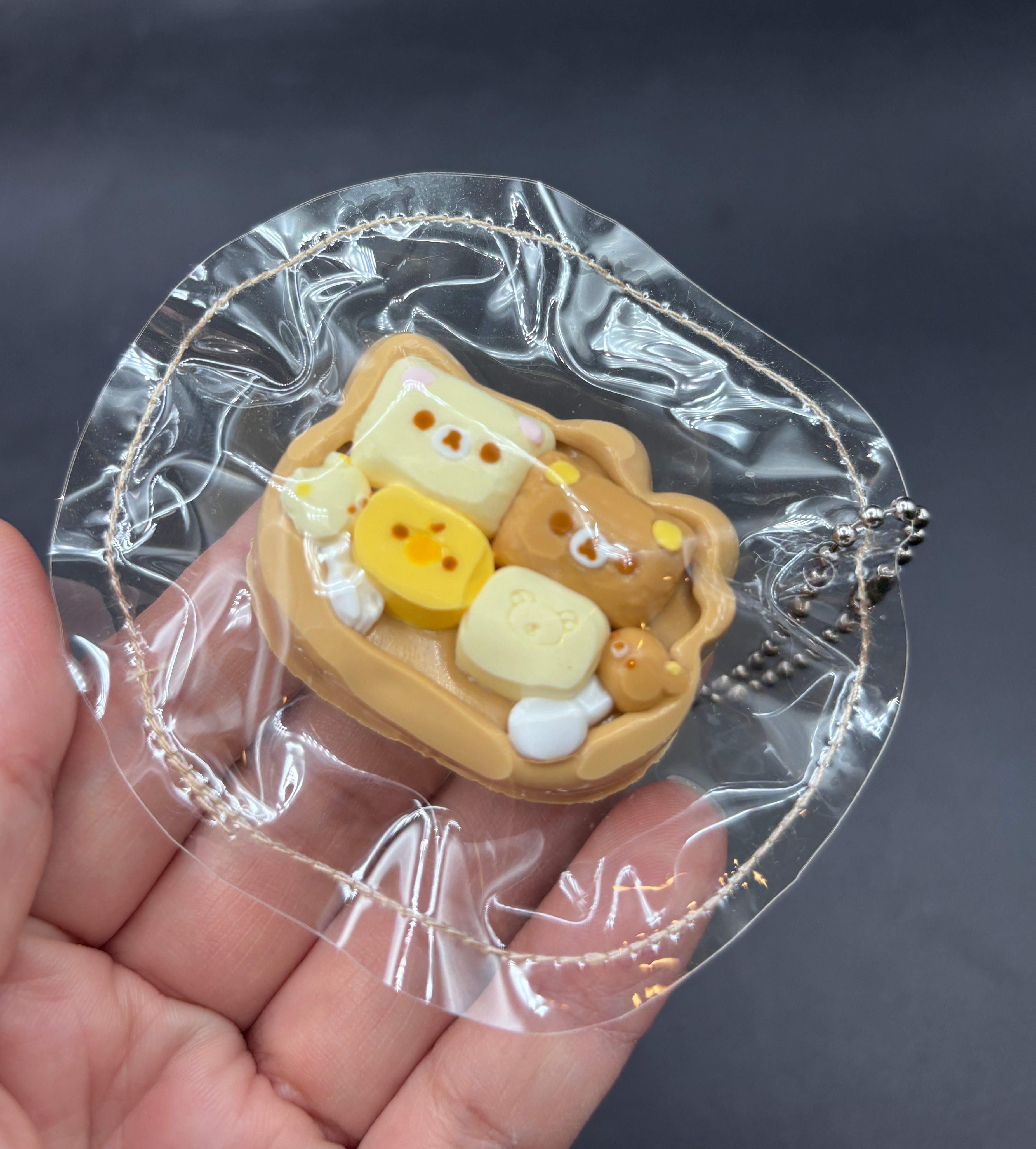 Kawaii mini keychain bear bento box taba