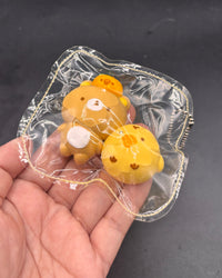 Mini keychain Rilakkuma and chick set  taba squishy