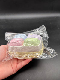 Water x cream textured white pastel chocolate bar soft taba squishy