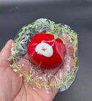 Tomato bear cute mini Taba keychain  taba squishy