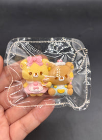 Mini keychain twins Rilakkuma set  taba squishy