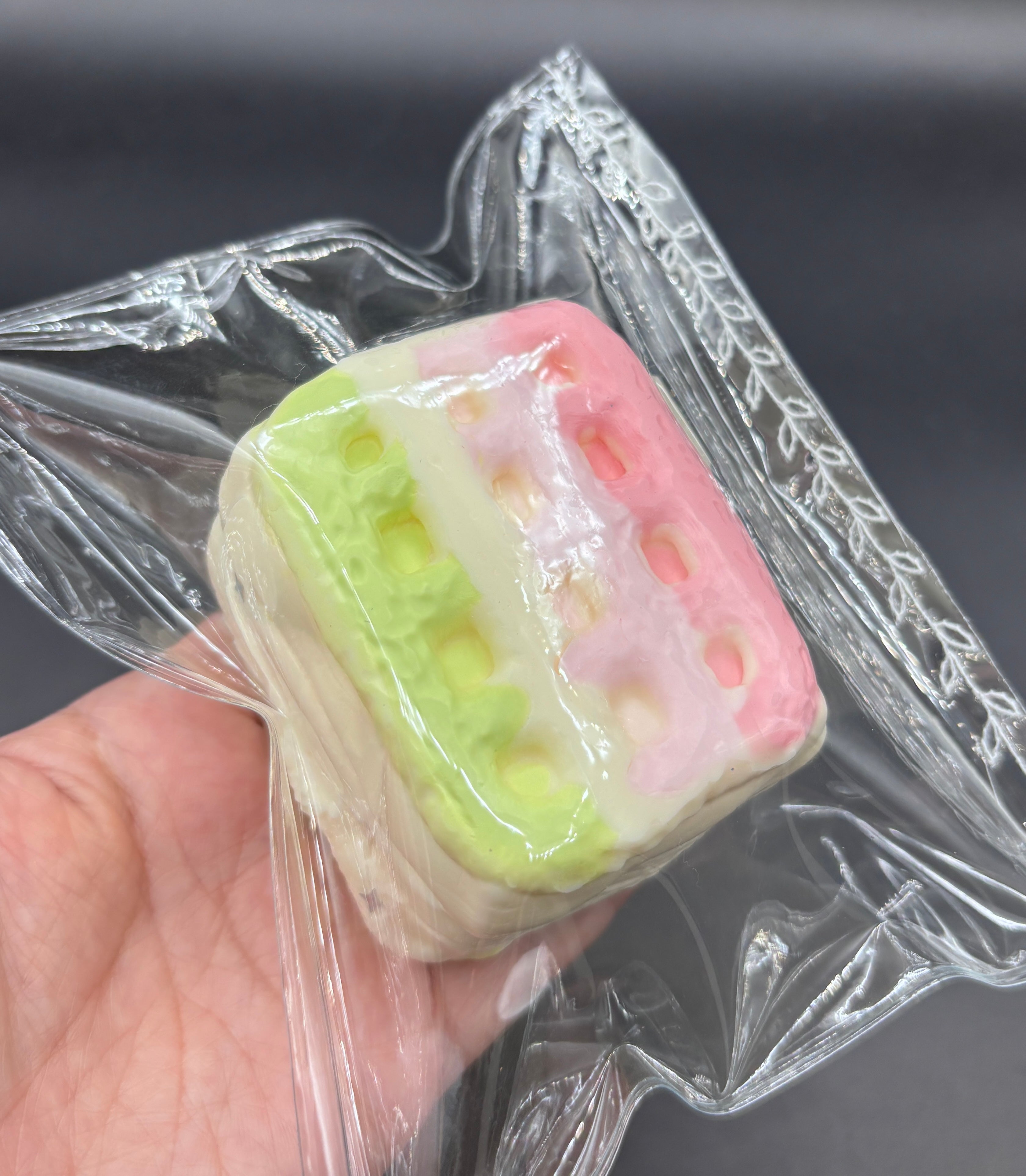 Frozen butter Neapolitan ice cream sandwich  taba squishy