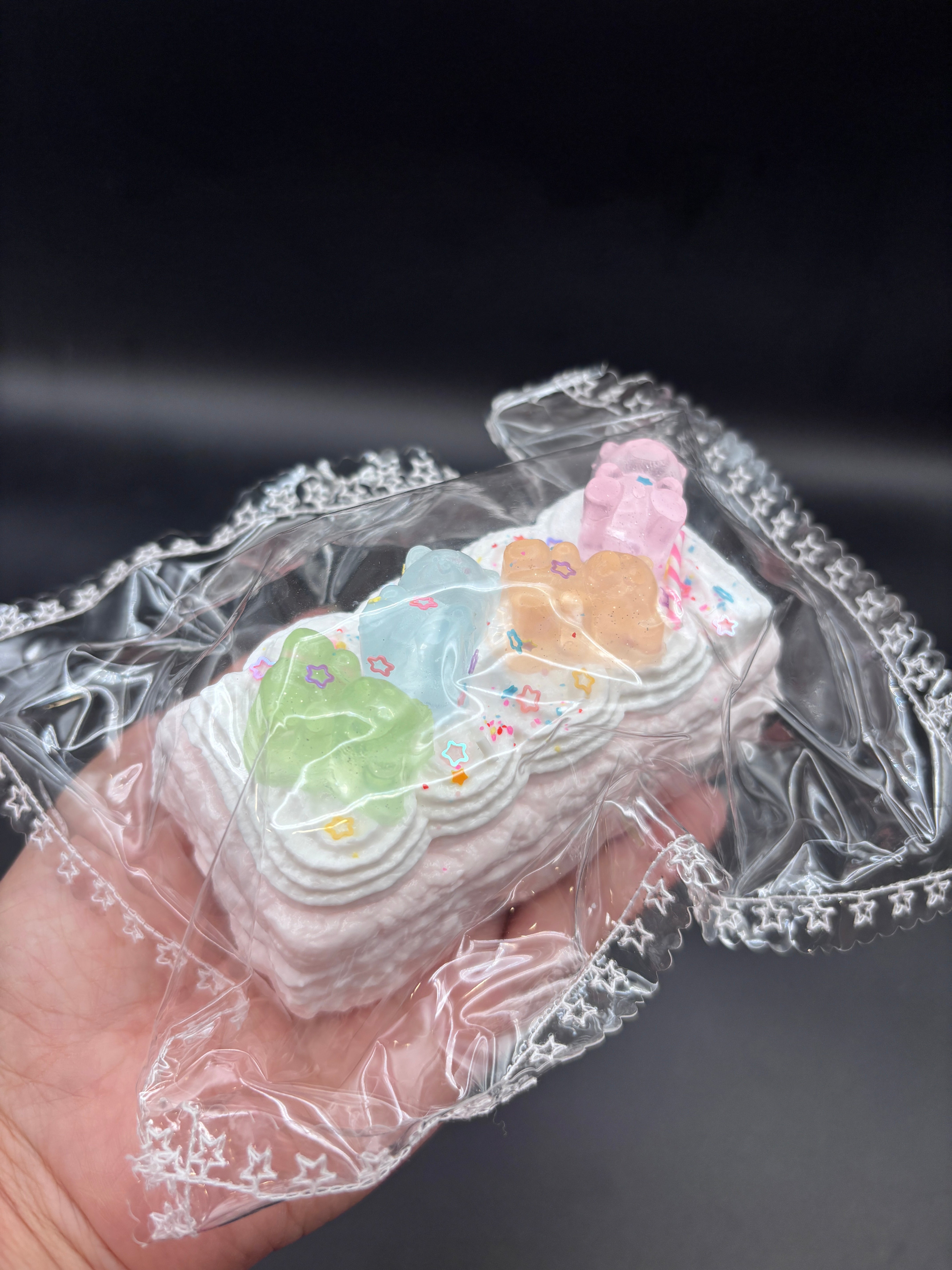 Frozen butter pastel gummy bear cake super cute (read des!)  Taba Squishy Toy
