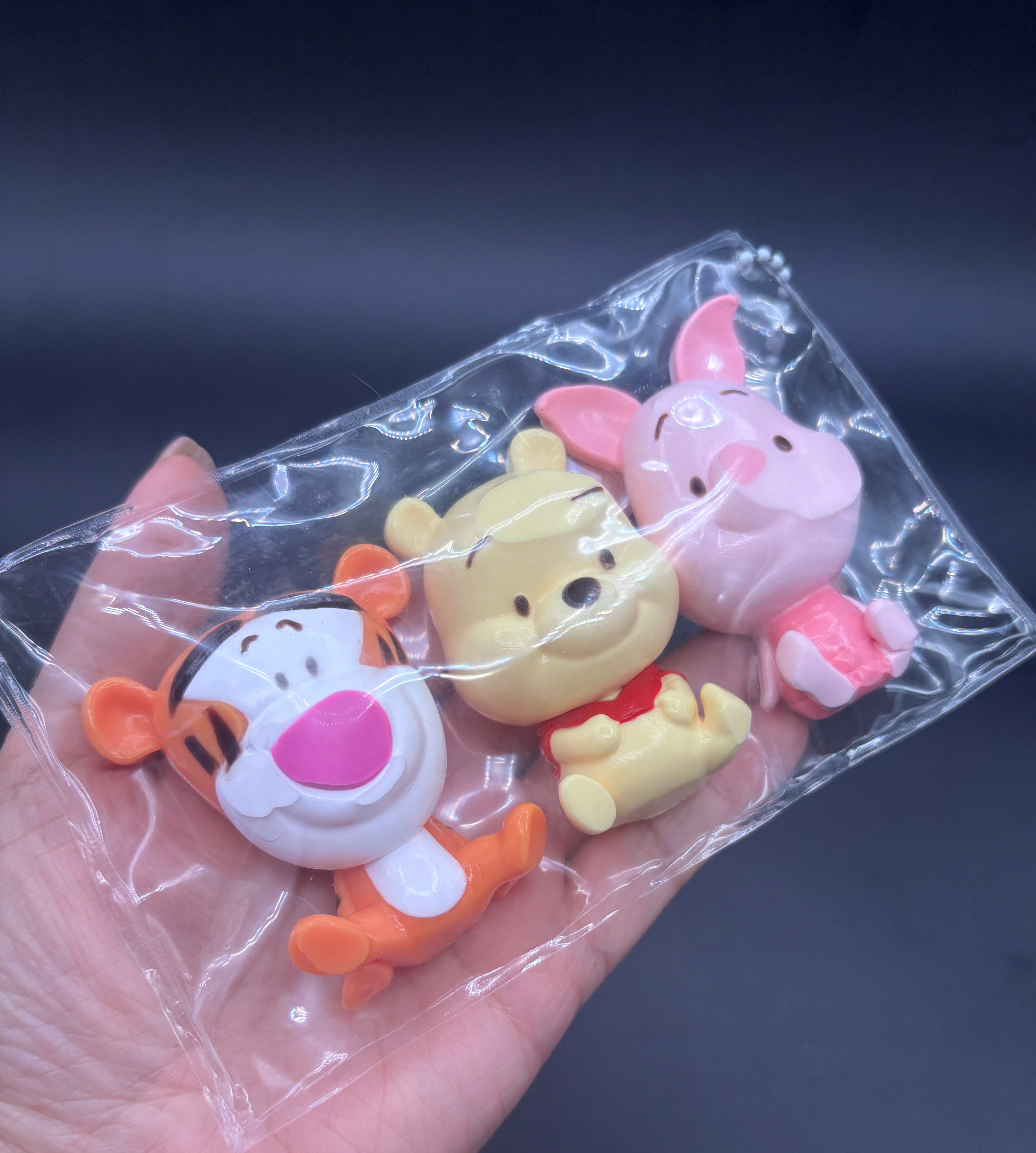 Honey bear and his friends pack of 3 soft detailed taba squishy
